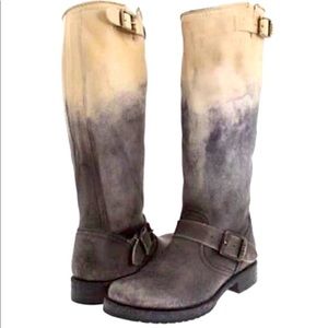 Frye Veronica Slouch Grey Ombré Boots
